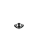 Sikh Acrylic Khanda Sticker Black Punjabi Singh Kaur Khalsa adhesive back OK4