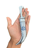 Stainless Steel Kirpan Sikh Siri Sahib Singh Diamond Design Khanda Engraved F32