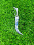 Stainless Steel Kirpan Sikh Siri Sahib Singh Diamond Design Khanda Engraved F32
