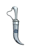Stainless Steel Kirpan Sikh Siri Sahib Singh Diamond Design Khanda Engraved F32