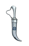 Stainless Steel Kirpan Sikh Siri Sahib Singh Diamond Design Khanda Engraved F32