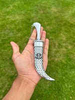 Stainless Steel Kirpan Sikh Siri Sahib Singh Diamond Design Khanda Engraved F32