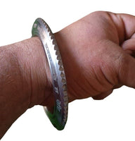 Sarbloh Kara Gurmukhi Bangle Sabhni Challa Maria Chakri Cut Kada Sikh Iron CC37
