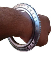 Sarbloh Kara Gurmukhi Bangle Sabhni Challa Maria Chakri Cut Kada Sikh Iron CC37
