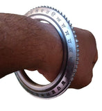 Sarbloh Kara Gurmukhi Bangle Sabhni Challa Maria Chakri Cut Kada Sikh Iron CC37