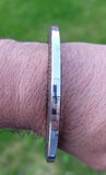Stainless Steel Kara Floral designer Karha Punjabi Kada Sikh Singh Bangle i19