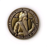 Maharaja Ranjit Singh Memorial Coin Shere Punjab Token Antique Gold Plated SSS