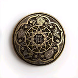 Maharaja Ranjit Singh Memorial Coin Shere Punjab Token Antique Gold Plated SSS
