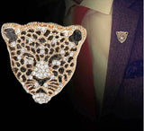Stunning Vintage Look Gold plated Retro Leopard Celebrity Brooch Broach Pin Z14