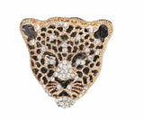 Stunning Vintage Look Gold plated Retro Leopard Celebrity Brooch Broach Pin Z14