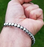 Meditation praying steel beads buddhist hindu sikh singh simarana kada kara h16