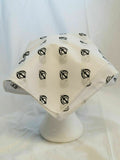 White Khanda Bandana Rumal Sikh Head Wrap Cotton Punjabi Singh Kaur Khalsa Hanky