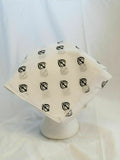 White Khanda Bandana Rumal Sikh Head Wrap Cotton Punjabi Singh Kaur Khalsa Hanky
