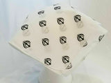 White Khanda Bandana Rumal Sikh Head Wrap Cotton Punjabi Singh Kaur Khalsa Hanky