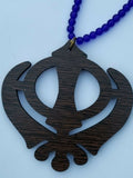 Punjabi Sikh Wooden Khanda Stunning Pendant Evil Protection Car HANGER Gift AA10