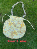 Wedding Potli Designer Silk Women Girls Purse Ethnic Indian Bride Bag Embroidery