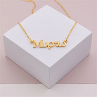 Custom Name Necklace Personalized International Any Languages Choker Russian Khmer Punjabi Sinhala Necklaces Gift For Women Men