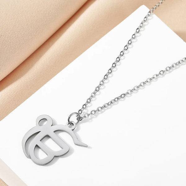 Todorova Minimalist Stainless Steel Ek Onkar Pendant Necklace For Women Charm Choker Religious Symbol Jewelry Christmas Day Gift