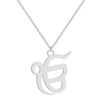 Todorova Minimalist Stainless Steel Ek Onkar Pendant Necklace For Women Charm Choker Religious Symbol Jewelry Christmas Day Gift