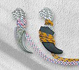 Khalsa Sarbloh punch Pure iron punjabi sikh singh kaur taksali Lion Shastar A7A