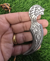 Khalsa Sarbloh punch Pure iron punjabi sikh singh kaur taksali Lion Shastar A7A