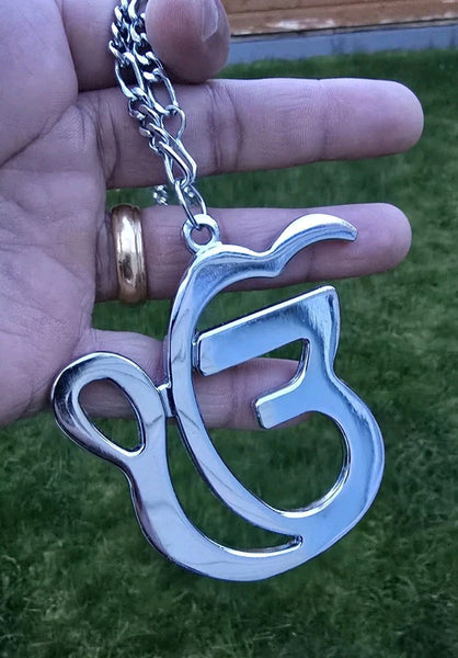 Sikh Ek Onkar Car Hanger Silver Plated Punjabi Stunning Pendant for Rear Mirror