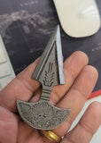 Khalsa Sarbloh punch Pure iron punjabi sikh singh kaur taksali Lion Shastar EE20M Handmade design Sikhi Panjabi Katar Baaz Ashtbhuja