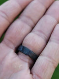 Handmade Pure Iron Shani Ring Horse Shoe Challa Saturn Protection Adjustable UK EE3