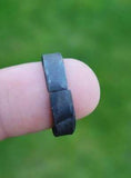Handmade Pure Iron Shani Ring Horse Shoe Challa Saturn Protection Adjustable UK EE3
