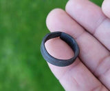Handmade Pure Iron Shani Ring Horse Shoe Challa Saturn Protection Adjustable UK EE3