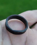 Handmade Pure Iron Shani Ring Horse Shoe Challa Saturn Protection Adjustable UK EE3