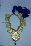 Punjabi Folk Cultural Bhangra Gidha Kaintha Taweets in Purple thread necklace T3
