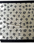 Gurmukhi Urra Airra Alphabet Panjabi Velvet Shawl Punjabi Indian Stole Warm Lohi