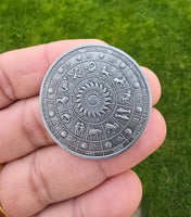 Rashifal 12 Star Signs Horoscope Good Luck Evil Eye Protection Hindu Mantra Coin