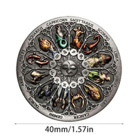 Rashifal 12 Star Signs Horoscope Good Luck Evil Eye Protection Hindu Mantra Coin