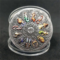 Rashifal 12 Star Signs Horoscope Good Luck Evil Eye Protection Hindu Mantra Coin