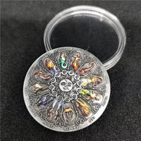 Rashifal 12 Star Signs Horoscope Good Luck Evil Eye Protection Hindu Mantra Coin