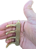 Khalsa Brass Sher Panja Punjabi Sikh Singh Kaur Taksali Lion Baghnakh Shastar