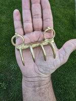 Khalsa Brass Sher Panja Punjabi Sikh Singh Kaur Taksali Lion Baghnakh Shastar