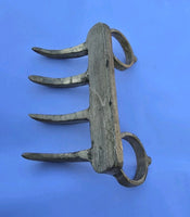 Khalsa Brass Sher Panja Punjabi Sikh Singh Kaur Taksali Lion Baghnakh Shastar