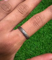 Shani Protection Ring Star Saturn Iron Horse Shoe Black Chala Astrology O14G NEW
