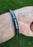 Sikh Sarbloh Kara Black Kada Silver Mool Mantar engraved Singh Kaur Bangle L22A