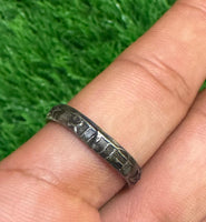 Shani Protection Ring Star Saturn Iron Horse Shoe Black Chala Astrology O14G NEW