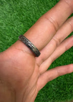 Shani Protection Ring Star Saturn Iron Horse Shoe Black Chala Astrology O14G NEW