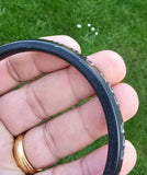 Sikh Sarbloh Kara Black Kada Silver Mool Mantar engraved Singh Kaur Bangle L22A