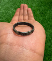 Shani Protection Ring Star Saturn Iron Horse Shoe Black Chala Astrology O14G NEW