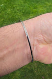 Stainless Steel Sikh Kara Thin Khalsa Bangle Silver Color Kada Kids Adult Unisex T3A Bracelet
