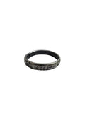 Shani Protection Ring Star Saturn Iron Horse Shoe Black Chala Astrology O14G NEW