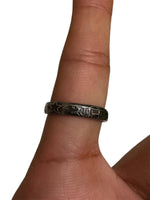 Shani Protection Ring Star Saturn Iron Horse Shoe Black Chala Astrology O14G NEW