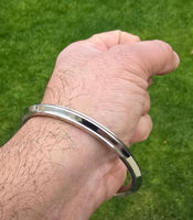 Stainless Steel Kara Sikh Singh Kaur Khalsa Bangle One Edge Collar Design Kada F5A Bracelet Karray Karha